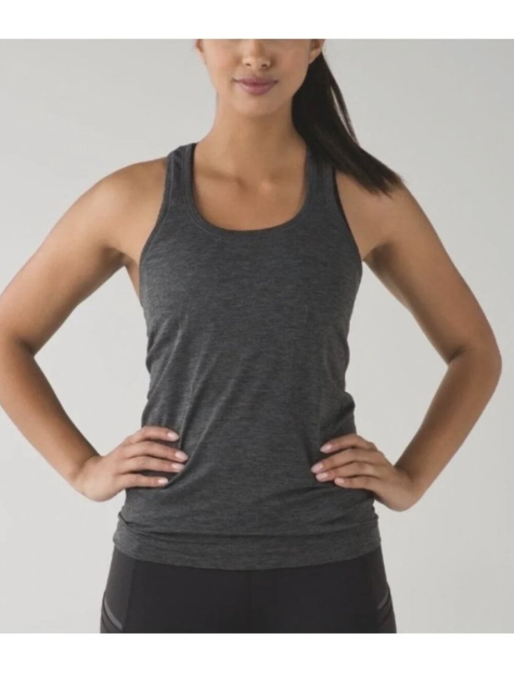 Lululemon Swiftly Tech Tank Top Charcoal Grey Heather Racerback